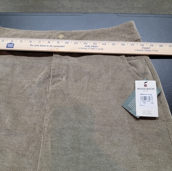 NWT Woolrich A-line Skirt, Dark Khaki Color Size 14 - Picture 13 of 14